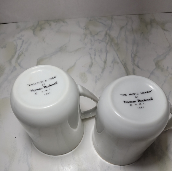 Vintage Norman Rockwell. Mugs Set From 1981 - Picture 4 of 6